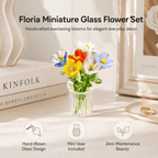 Mini Glass Flower Ornament