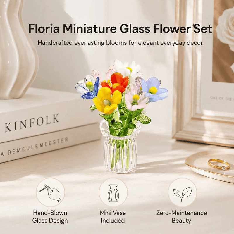 Mini Glass Flower Ornament