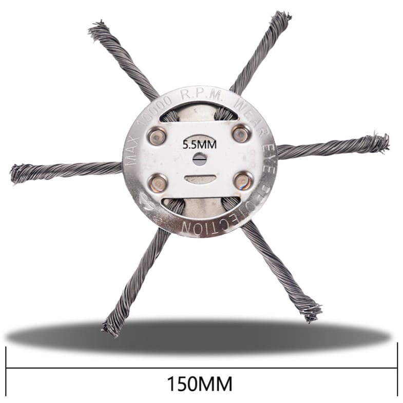 Buy 1 Get 1 Free – 6" Steel Wire Weed Trimmer Head for Cordless String Trimmers