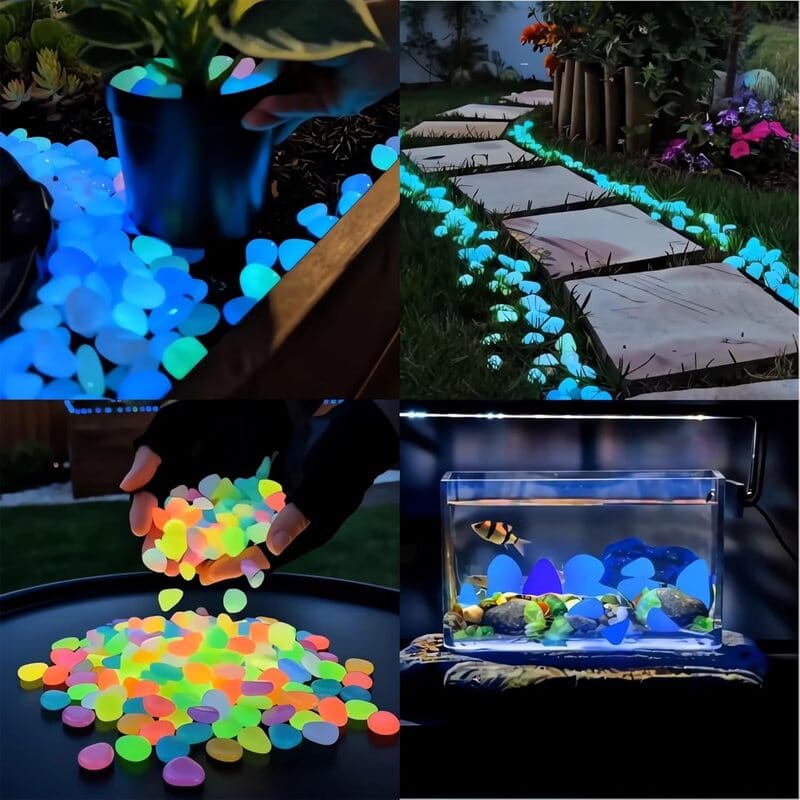 Glow in the Dark Garden Pebbles