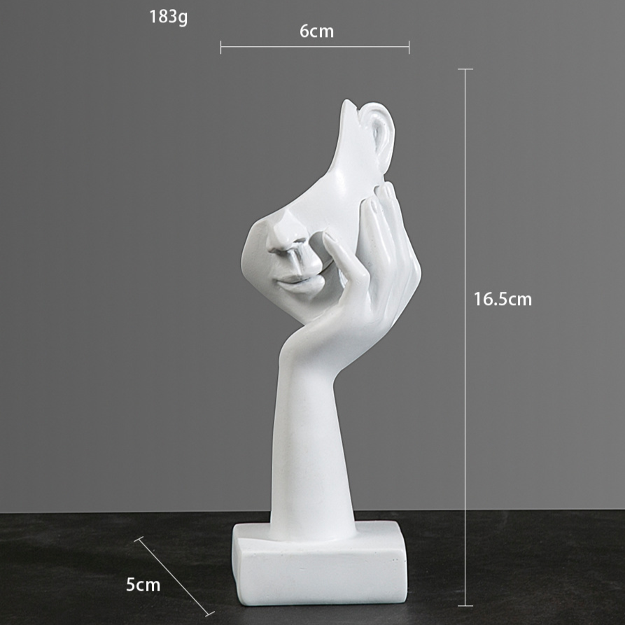 Modern Abstract Resin Thinker Sculpture – Minimalist Home & Office Decor Figurine