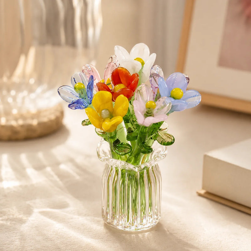 Mini Glass Flower Ornament
