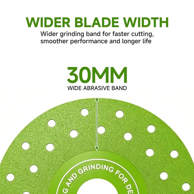 4.5" Ultra-Thin Diamond Grinding Disc for Angle Grinder – Double-Sided Cutting & Grinding Blade for Tile, Granite & Marble