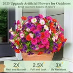 UV Resistant Artificial Petunias Flowers