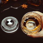 360° Spinning Crystal Whiskey Glass – Luxury Rotating Bourbon & Cocktail Tumbler (280ml)