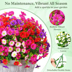 UV Resistant Artificial Petunias Flowers