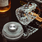 360° Spinning Crystal Whiskey Glass