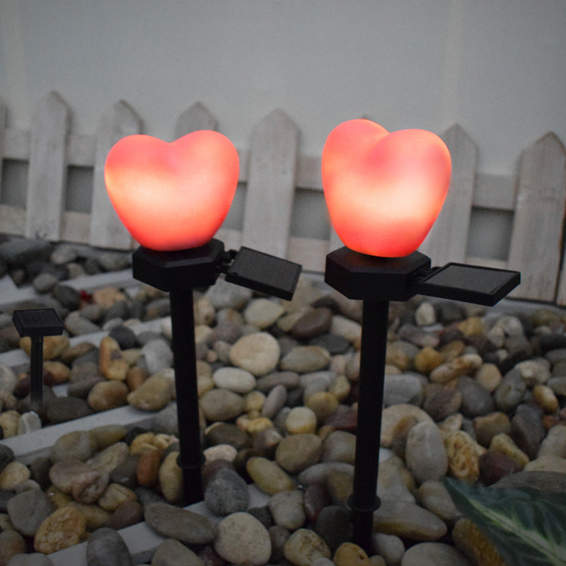 Solar Heart Garden Lights – Waterproof LED Outdoor Landscape Stake Lights for Garden & Patio