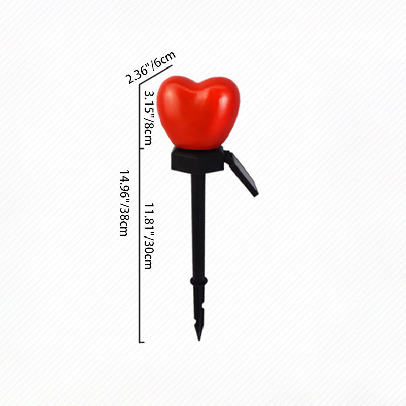 Solar Heart Garden Lights – Waterproof LED Outdoor Landscape Stake Lights for Garden & Patio