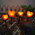 Solar Heart Garden Lights – Waterproof LED Outdoor Landscape Stake Lights for Garden & Patio