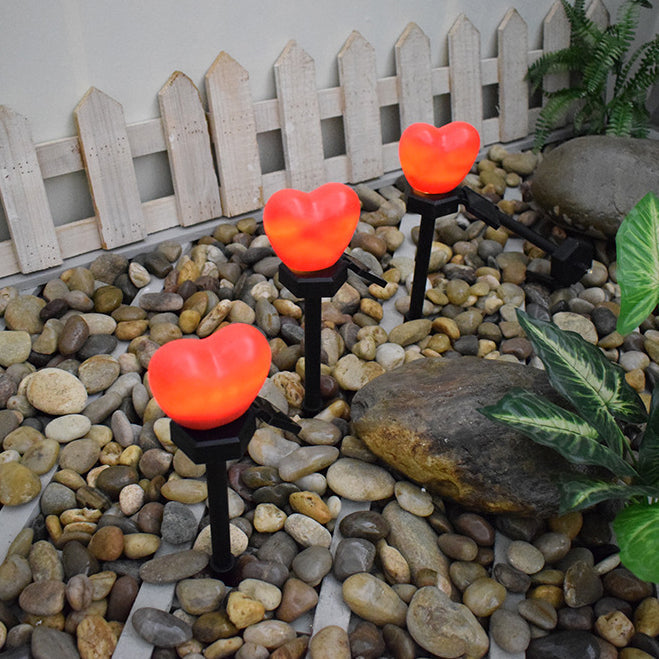 Solar Heart Garden Lights – Waterproof LED Outdoor Landscape Stake Lights for Garden & Patio