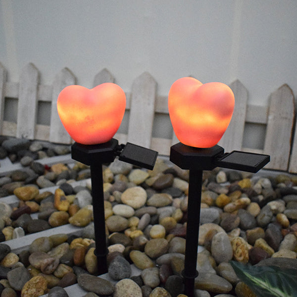 Solar Heart Garden Lights – Waterproof LED Outdoor Landscape Stake Lights for Garden & Patio