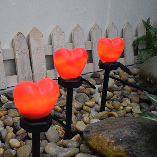 Solar Heart Garden Lights – Waterproof LED Outdoor Landscape Stake Lights for Garden & Patio