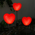 Solar Heart Garden Lights – Waterproof LED Outdoor Landscape Stake Lights for Garden & Patio
