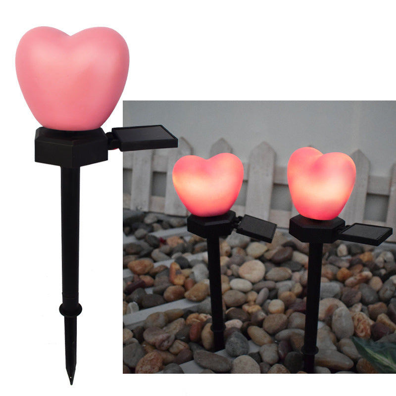 Solar Heart Garden Lights – Waterproof LED Outdoor Landscape Stake Lights for Garden & Patio