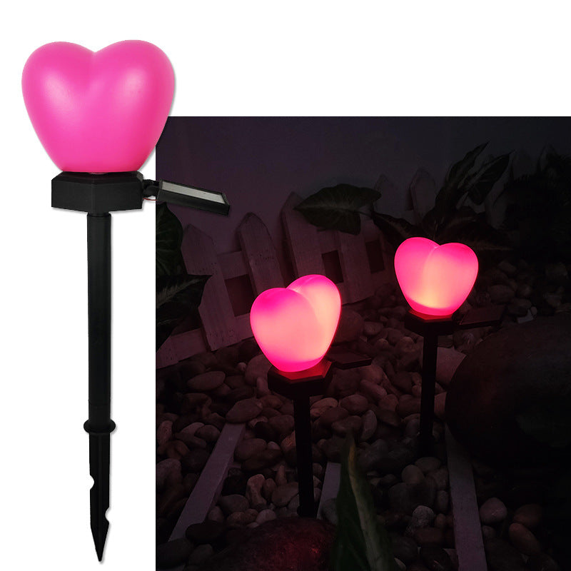 Solar Heart Garden Lights – Waterproof LED Outdoor Landscape Stake Lights for Garden & Patio