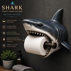 Ocean Guardian Toilet Paper Holder – Resin Sea Turtle, Octopus & Shark Wall Decor