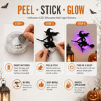 Halloween LED Silhouette Lights for Windows, Walls & Doors