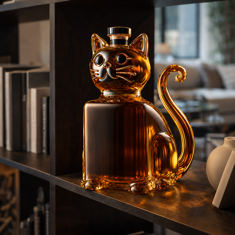 Whiskey Decanter - Cat Edition