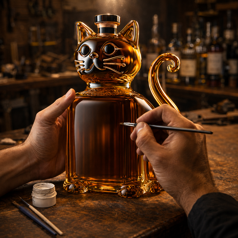 Whiskey Decanter - Cat Edition