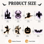 Halloween LED Silhouette Lights for Windows, Walls & Doors