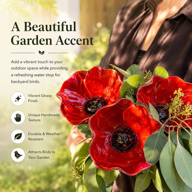 Handgefertigter Blumen-Gartenstecker