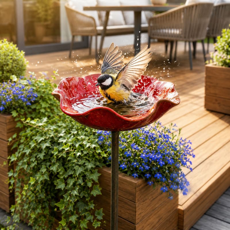 Handgefertigter Blumen-Gartenstecker