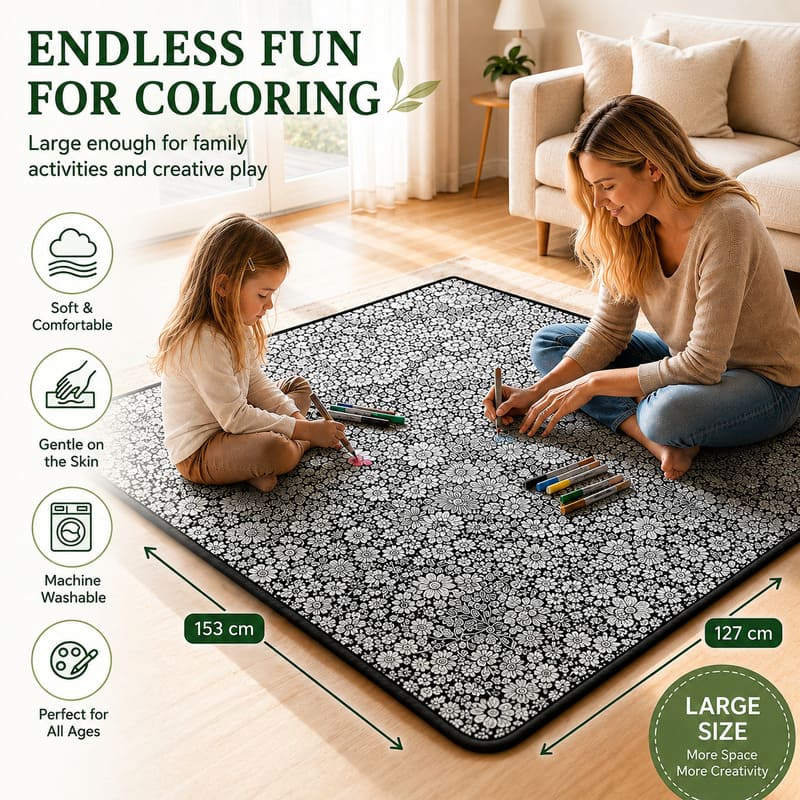 DIY Coloring Blanket, Creative Art & Cozy Home Decor