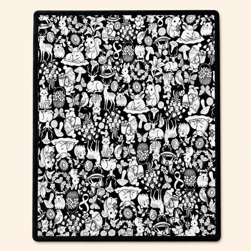 DIY Coloring Blanket, Creative Art & Cozy Home Decor