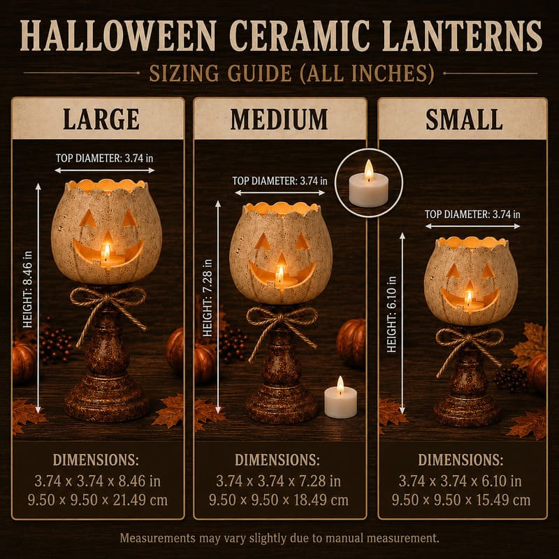 Halloween Pumpkin Candle Holder – Cozy Fall Home Decor
