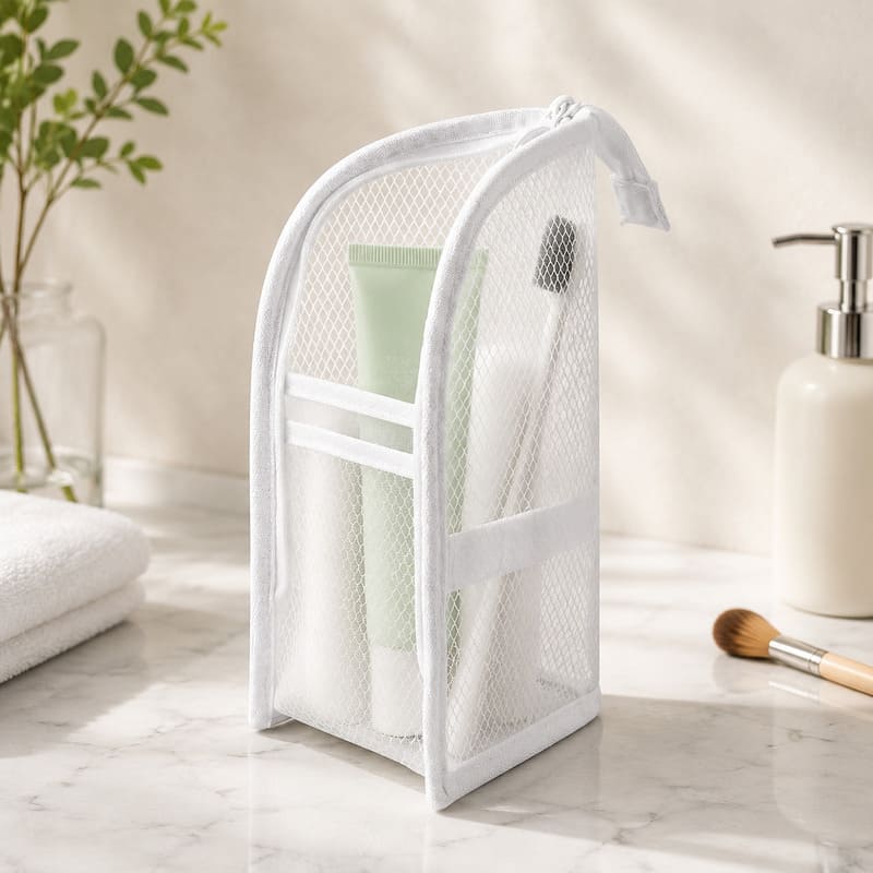 Clear Toiletry Bag With Compartments And Handle