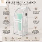Clear Toiletry Bag With Compartments And Handle
