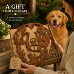 Golden Retriever Dog Rustic Metal Wall Art For Garden Decor