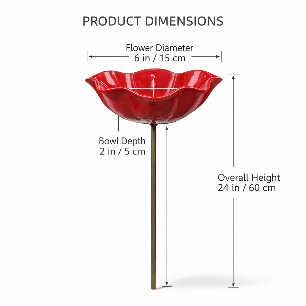 Handmade Flower Garden Stake