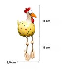 Cute Dangling Legs Chicken Statue Patio Balcony Ornament