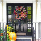Patriotic American Flag Wreath – 250th Anniversary Edition