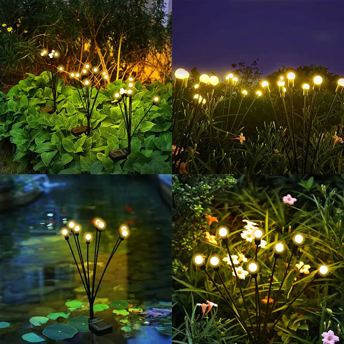 Solar Firefly Glow Lights (8 Bulbs / Set)