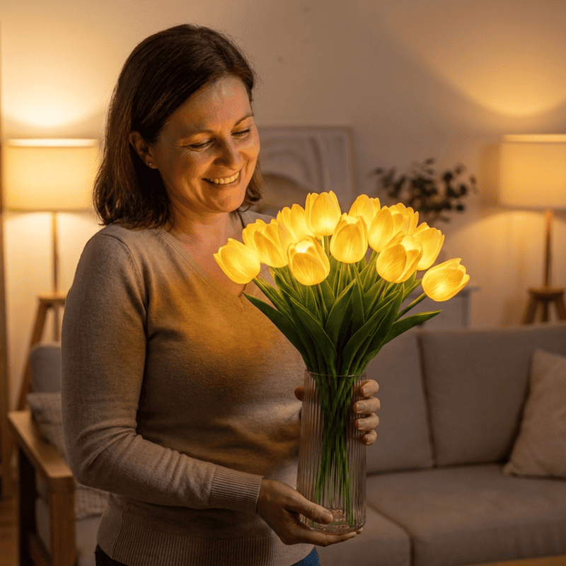 Romantische Tulpen-LED-Blumenlampe
