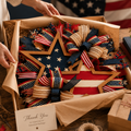 Patriotic American Flag Wreath – 250th Anniversary Edition