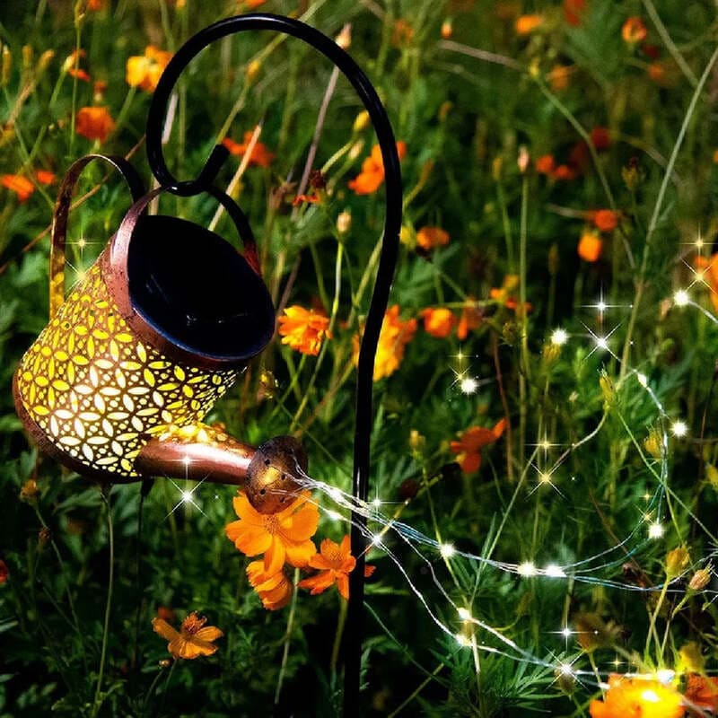 Solar Watering Can Garden Lights