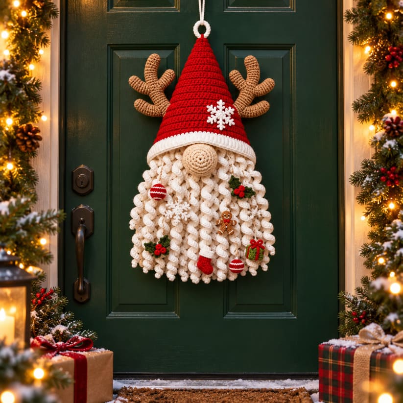DIY Crochet Seasonal Door Hanger Kit With 6 Designs