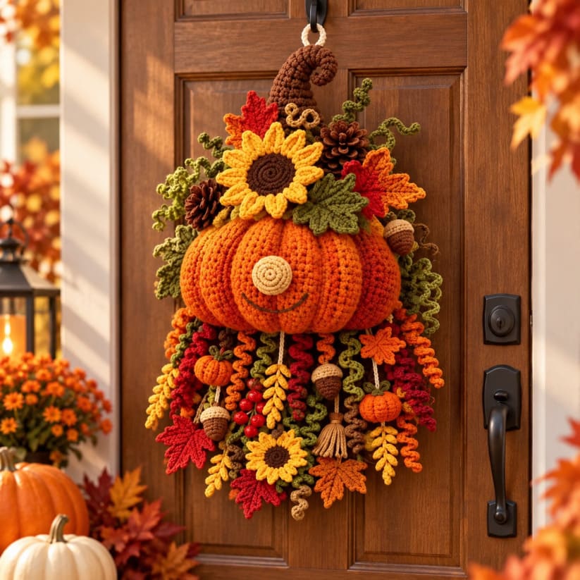DIY Crochet Seasonal Door Hanger Kit With 6 Designs