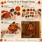 DIY Crochet Seasonal Door Hanger Kit With 6 Designs