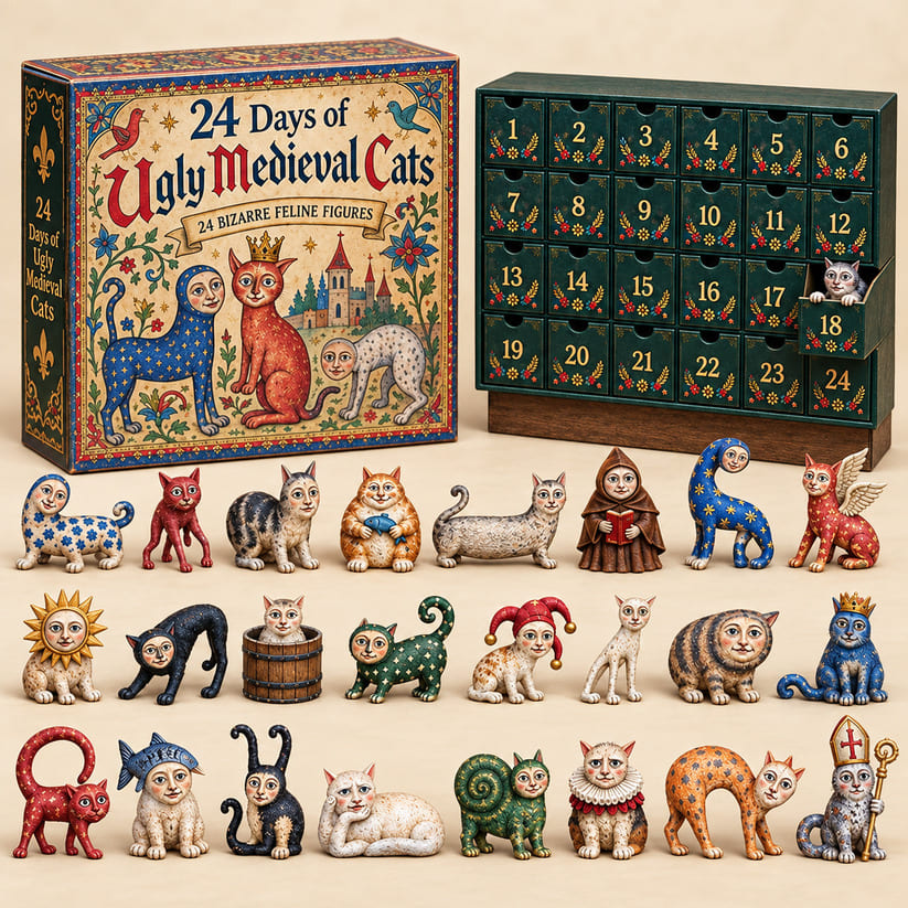 Ugly Medieval Cats 24-Day Advent Calendar 2026