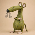 Whimsical Vintage Mouse & Cat Figurine