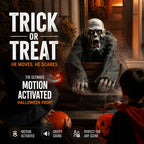 Crawling Halloween Skeleton Prop With Glowing Eyes & Sound