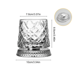 360° Spinning Crystal Whiskey Glass