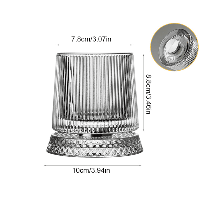 360° Spinning Crystal Whiskey Glass