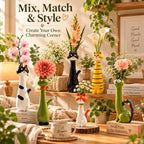 Cute Long Neck Cat Resin Vase For Playful Home Decor