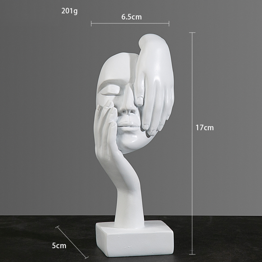 Modern Abstract Resin Thinker Sculpture – Minimalist Home & Office Decor Figurine